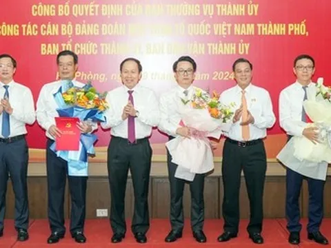 Hải Phòng: Điều động, bổ nhiệm nhiều cán bộ chủ chốt