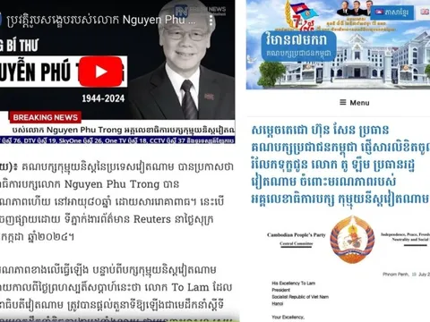 Báo chí Campuchia: Tổng Bí thư Nguyễn Phú Trọng là người cộng sản mẫu mực