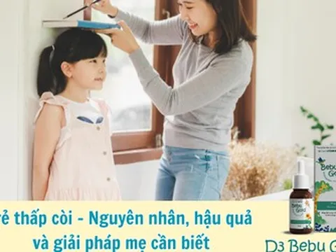 Trẻ thấp còi - Nguyên nhân, hậu quả và giải pháp mẹ cần biết
