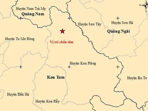 Liên tiếp xảy ra 13 trận động đất tại huyện Kon Plông, Kon Tum