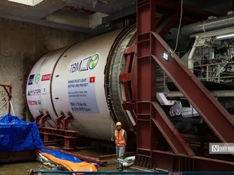 Bắt đầu thi công 4 km ngầm dự án Metro Nhổn - ga Hà Nội