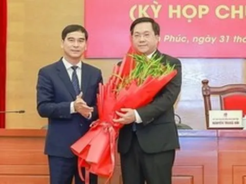 Ông Trần Duy Đông được bầu làm Chủ tịch tỉnh Vĩnh Phúc