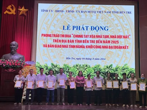 Chung tay xóa nhà tạm, nhà dột nát tại Bến Tre