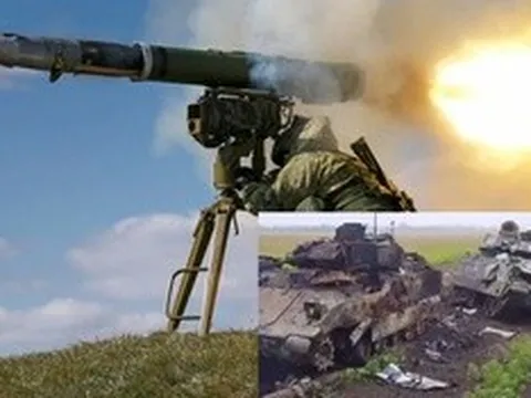 Bốn xe chiến đấu bộ binh M2A2 Bradley của Ukraine liên tiếp bị hoả lực Nga “hạ gục”