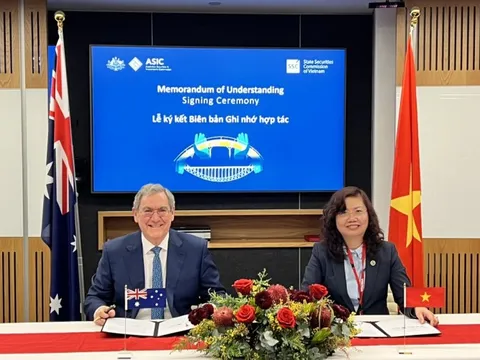 Ký ghi nhớ hợp tác giữa ngành chứng khoán Việt Nam và Australia