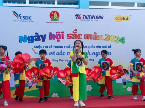Trải nghiệm 'Em vẽ sắc màu tình nguyện' đầy ý nghĩa