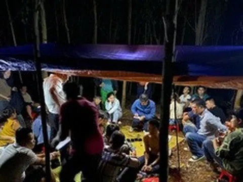 Triệt phá sới bạc ẩn trong rừng tràm ở Quảng Trị