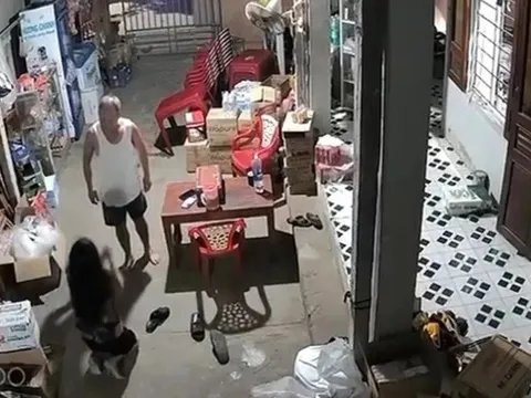 Xuất hiện clip chồng đuổi đánh tới tấp khiến vợ phải quỳ lạy van xin