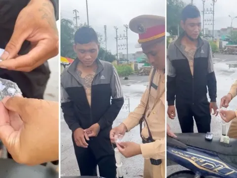 Hải Phòng: Kiểm tra vi phạm giao thông phát hiện ma túy