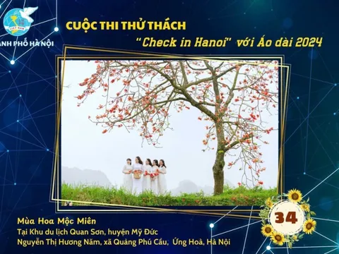 Thử thách “Check in Hanoi” với Áo dài