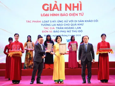 Báo Phụ nữ Thủ đô đạt giải Nhì Giải Báo chí toàn quốc “Vì sự nghiệp phát triển Văn hoá, Thể thao và Du lịch”