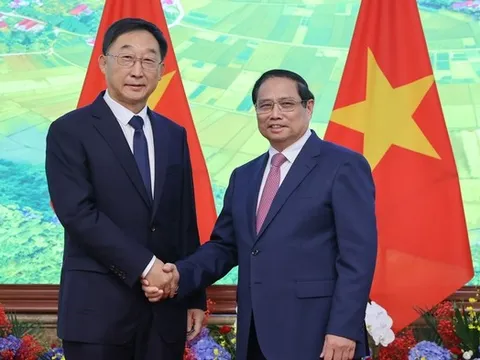 Thủ tướng Phạm Minh Chính tiếp Bí thư Khu ủy Quảng Tây, Trung Quốc