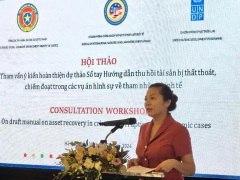Xây dựng Sổ tay hướng dẫn thu hồi tài sản bị thất thoát, chiếm đoạt trong các vụ án tham nhũng