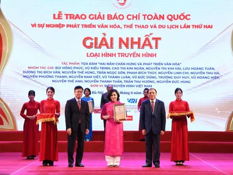 Trao Giải Báo chí toàn quốc 'Vì sự nghiệp phát triển văn hóa, thể thao và du lịch' lần thứ hai