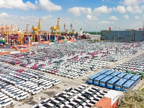 Hải Phòng: Hơn 1.000 xe điện sản xuất tại Việt Nam rời cảng xuất khẩu sang Indonesia