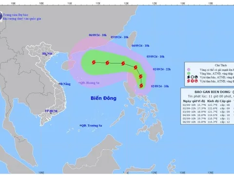 Xuất hiện bão YAGI gần Biển Đông