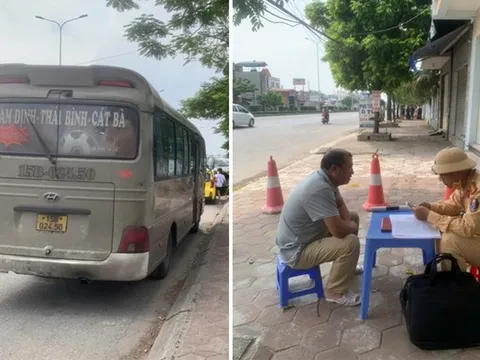 Hải Phòng: Xử phạt lái xe 29 chỗ nhồi nhét 40 khách ra Cát Bà