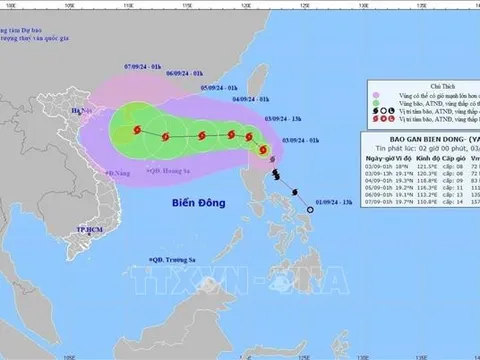 Bão YAGI vào Biển Đông và trở thành bão số 3 trong năm 2024