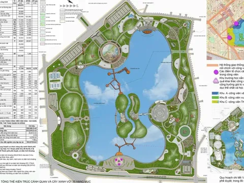 Hà Nội: Công viên hơn 1.200 tỷ đồng ở quận Hà Đông sẽ có 4 quảng trường