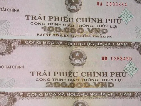 Tháng 8: huy động 45.283 tỷ đồng trái phiếu Chính phủ qua đấu thầu
