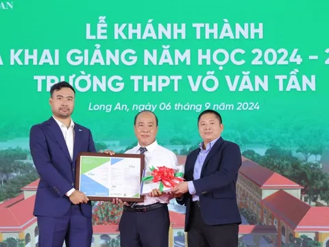 Khánh thành trường học quy mô 100 tỷ đồng do VPBank tài trợ tại Long An