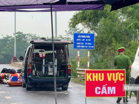 Cấm các phương tiện lưu thông qua cầu Phong Châu, Tứ Mỹ, Trung Hà