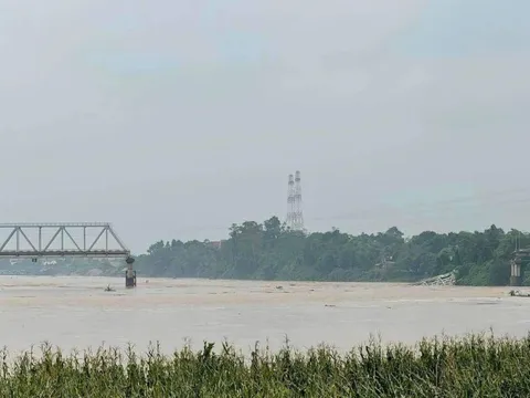 Phú Thọ: Sập cầu Phong Châu