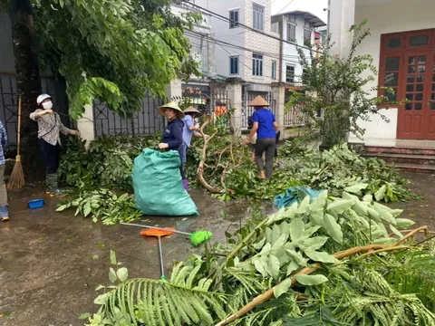 Các cấp Hội phụ nữ huyện Thanh Trì tích cực hỗ trợ phòng chống bão Yagi