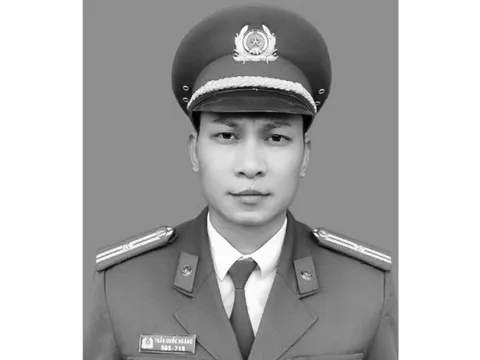 Truy tặng Huân chương Bảo vệ Tổ quốc cho Thiếu tá công an hy sinh khi làm nhiệm vụ trong bão Yagi