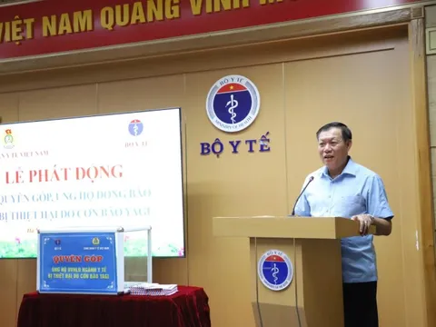 Bộ Y tế phát động, quyên góp ủng hộ người lao động ngành y bị thiệt hại do bão số 3