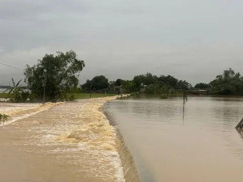 Bắc Giang sẵn sàng di dời người dân các xã ven sông khi lũ dâng cao