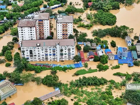 Toàn cảnh Thái Nguyên chìm trong biển nước