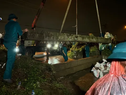 Hà Nội: Diễn tập hoành triệt cửa khẩu tại sông Hồng