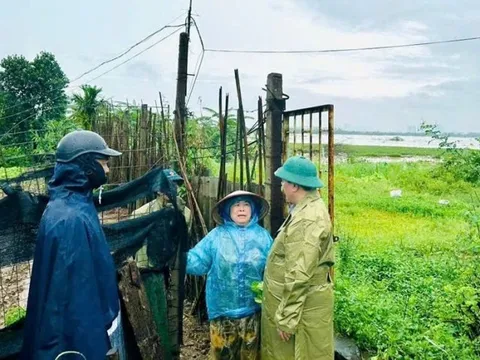 Các xã trấn tích cực kiểm tra, rà soát hệ thống đề điều, kè, cống, trạm bơm, các công trình phòng chống lũ