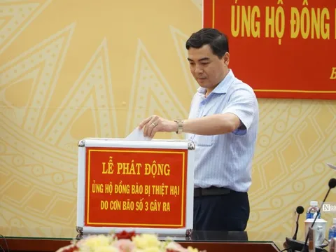 Bình Thuận tổ chức Lễ phát động ủng hộ đồng bào bị thiệt hại do cơn bão số 3