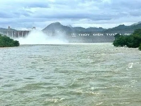 Tuyên Quang: Đóng tiếp 1 cửa xả đáy hồ thủy điện vào lúc 15h ngày 11/9