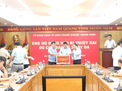 Cơ quan Đảng ủy khối Doanh nghiệp TW phát động ủng hộ đồng bào bị thiệt hại do bão số 3