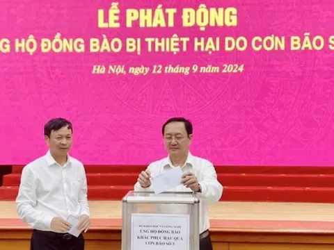 Bộ KH&CN, hai Viện Hàn lâm ủng hộ đồng bào bị thiệt hại do cơn bão số 3