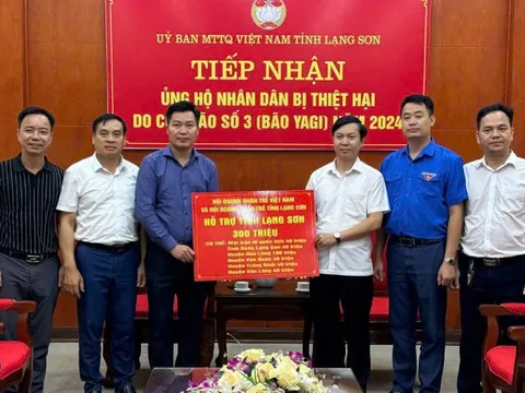 Doanh nhân trẻ chung tay hỗ trợ đồng bào khắc phục hậu quả thiên tai