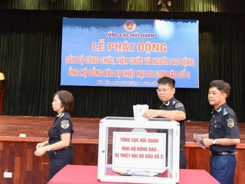 Thuế, Hải quan phát động ủng hộ đồng bào bị thiệt hại do bão số 3
