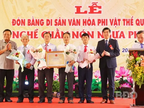Nghề chằm nón ngựa Phú Gia là di sản văn hóa phi vật thể quốc gia