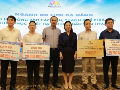 Ngành du lịch Đà Nẵng chung tay hỗ trợ hơn 2 tỷ cho các tỉnh phía Bắc thiệt hại do bão số 3