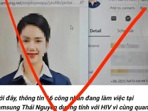 Xử phạt người đăng tin sai về "nữ công nhân Samsung nhiễm HIV"