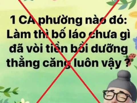 Xử phạt đối tượng đăng thông tin sai sự thật về lực lượng công an