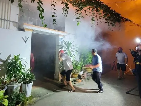 Sơn Tây tổ chức thực tập phương án chữa cháy khu dân cư