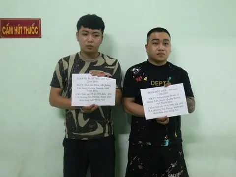 Bắt 2 đối tượng cho vay lãi nặng, 6 lần tạt sơn để đòi nợ