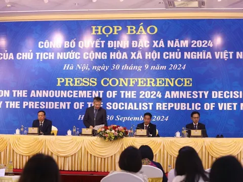 Ngày mai: Đặc xá cho 3.763 phạm nhân có đủ điều kiện