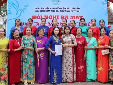 Hội LHPN quận Bắc Từ Liêm ra mắt mô hình “di tích lịch sử kiểu mẫu” tại đình Đăm