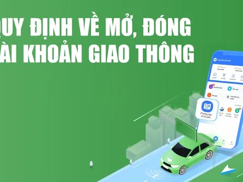 Infographics: Quy định về mở, đóng tài khoản giao thông