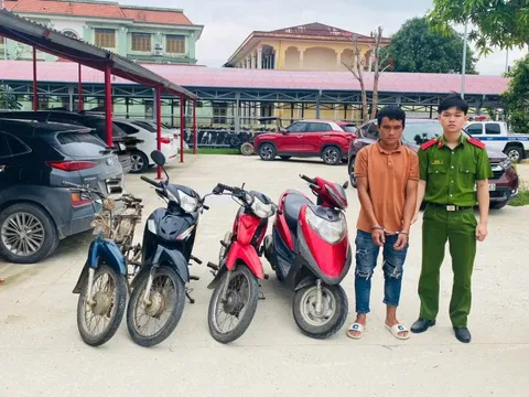 Bắt giữ đối tượng 4 ngày gây ra 4 vụ trộm cắp xe máy